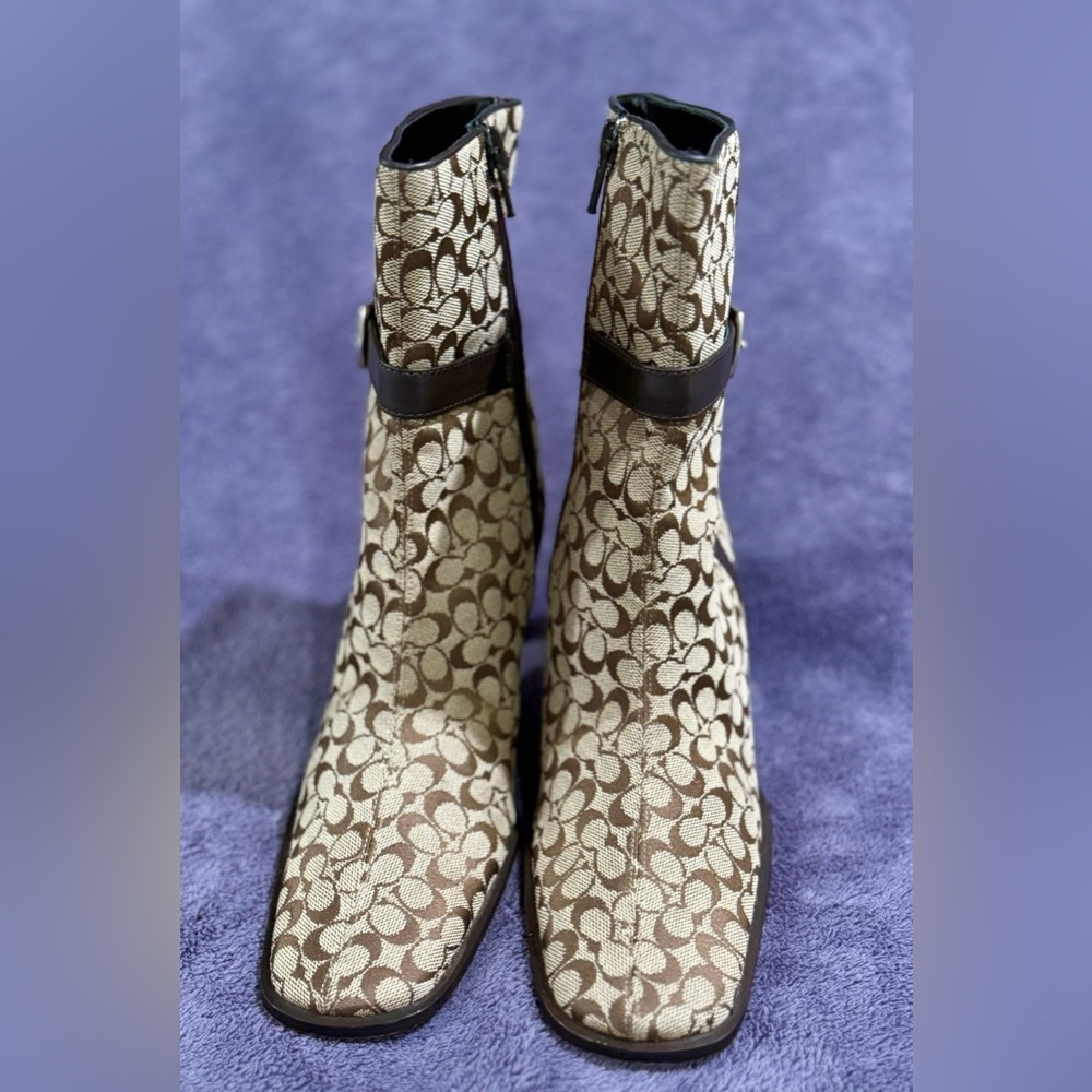 Coach Monogram Booties